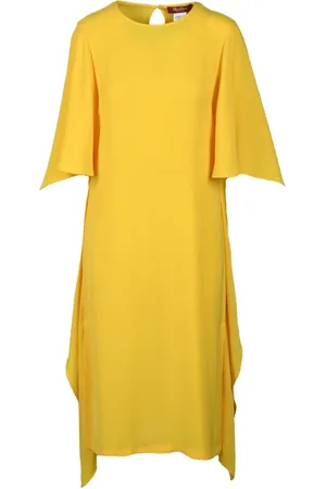 Max Mara Dames, Jurken, Geel, Maat: 3XS Poliester