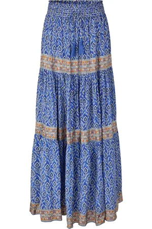 Lollys Laundry Dames, Rokken, Blauw, Maat: XS Katoen