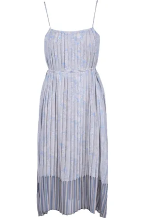 SEMICOUTURE Dames, Jurken, Blauw, Maat: S Poliester
