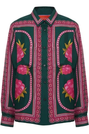 La DoubleJ Dames, Blouses & Shirts, Blauw, Maat: S Zijde