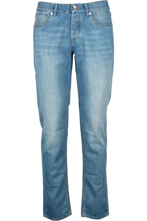 Brunello Cucinelli Heren, Jeans, Blauw, Maat: S Katoen