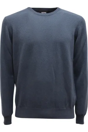 ALPHA STUDIO Heren, Truien, Blauw, Maat: M Kasjmier