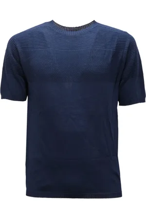 Daniele Fiesoli Heren, Tops, Blauw, Maat: S Viscose