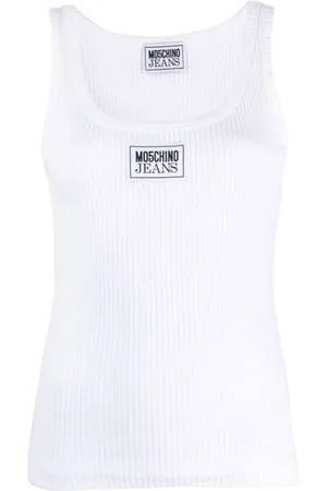 Moschino Dames, Tops, Wit, Maat: L