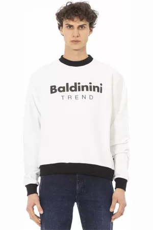 BALDININI Heren, Sweatshirts & Hoodies, Wit, Maat: 3XL Katoen