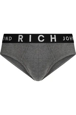 John Richmond Heren, Ondergoed, Grijs, Maat: XL Katoen