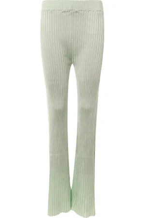 Jil Sander Dames, Broeken, Groen, Maat: S Viscose