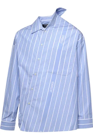Jacquemus Heren, Overhemden, Blauw, Maat: S Katoen