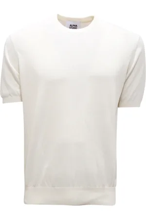 ALPHA STUDIO Heren, Tops, Wit, Maat: XL Katoen