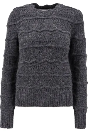 Isabel Marant Dames, Truien, Grijs, Maat: S Polyamide
