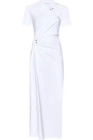 Paco rabanne Dames, Jurken, Wit, Maat: M Katoen