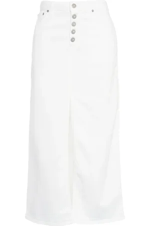 Dondup Dames, Rokken, Wit, Maat: W29 Denim