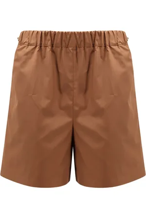 Max Mara Dames, Korte broeken, Bruin, Maat: 2XS Katoen