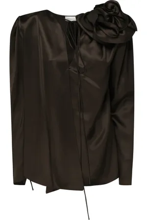 MAGDA BUTRYM Dames, Blouses & Shirts, Bruin, Maat: 2XS Zijde