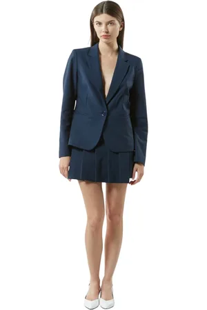 Silvian Heach Dames, Jassen, Blauw, Maat: L Katoen