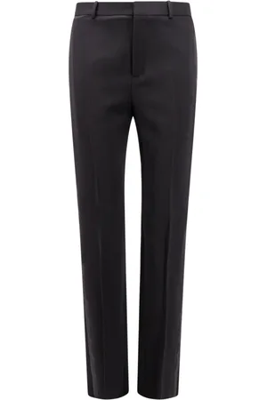 Saint Laurent Heren, Broeken, Zwart, Maat: M Wol