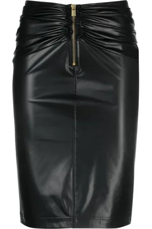 Pinko Dames, Rokken, Zwart, Maat: 3XS Leer