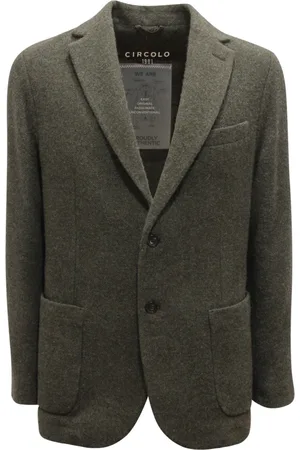 Circolo Heren, Jassen, Groen, Maat: XL Wol