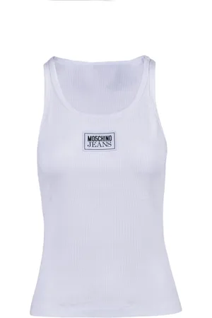 Moschino Dames, Tops, Wit, Maat: L Viscose