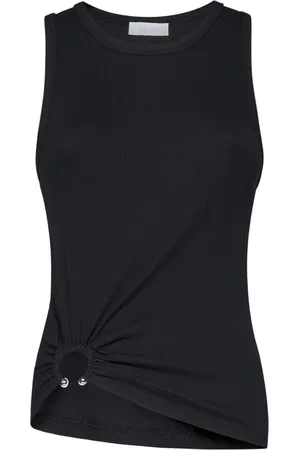 Paco rabanne Dames, Tops, Zwart, Maat: S Katoen
