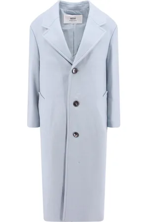 Ami Dames, Mantels, Blauw, Maat: S Wol