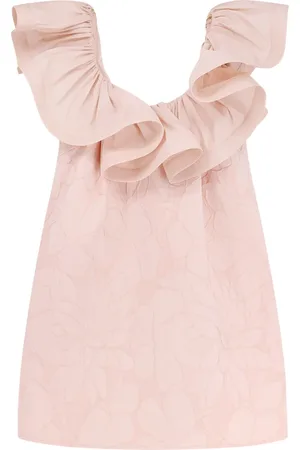 Elisabetta Franchi Dames, Jurken, Roze, Maat: 2XL Katoen