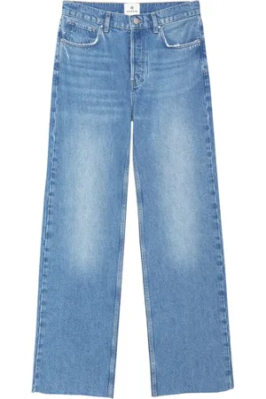 ANINE BING Dames, Jeans, Blauw, Maat: W28 Leer
