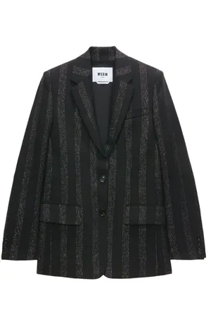 Msgm Dames, Jassen, Zwart, Maat: XS Wol
