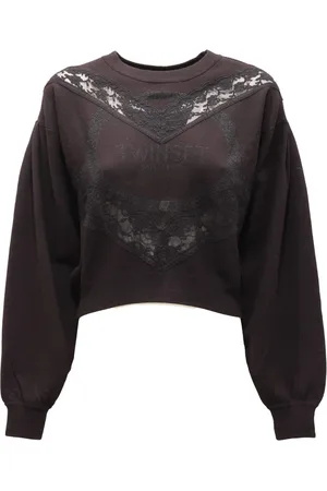 Twin-Set Dames, Sweatshirts & Hoodies, Zwart, Maat: XS Viscose
