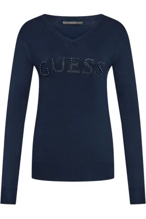 Guess Dames, Truien, Blauw, Maat: S Viscose
