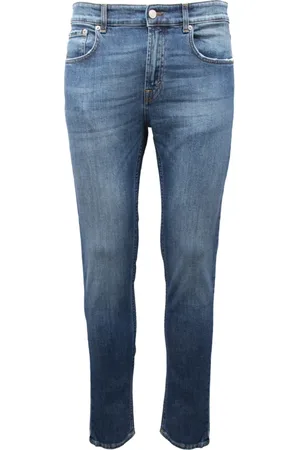 DEPARTMENT FIVE Heren, Jeans, Blauw, Maat: W31