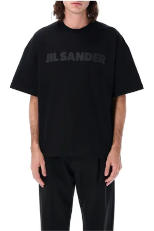 Jil Sander Heren, Tops, Zwart, Maat: M Katoen
