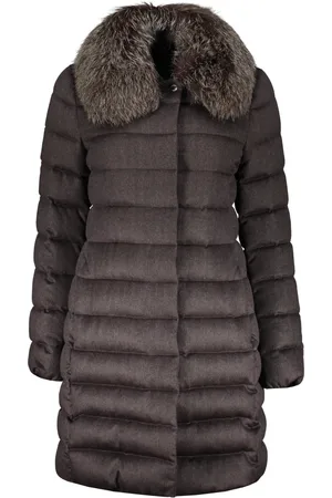 MOORER Dames, Mantels, Bruin, Maat: XS Wol