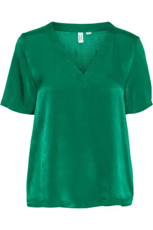 VERO MODA Dames, Blouses & Shirts, Groen, Maat: M