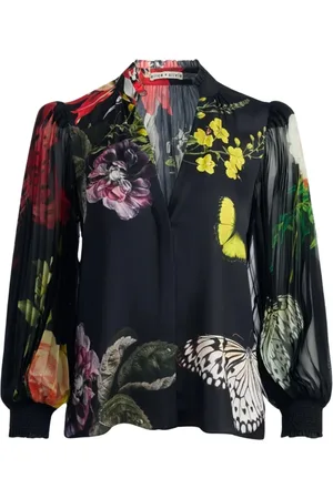 ALICE+OLIVIA Dames, Blouses & Shirts, Veelkleurig, Maat: S Satijn