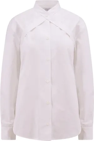 OFF-WHITE Dames, Blouses & Shirts, Wit, Maat: S Katoen