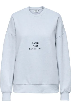ONLY Dames, Sweatshirts & Hoodies, Grijs, Maat: L