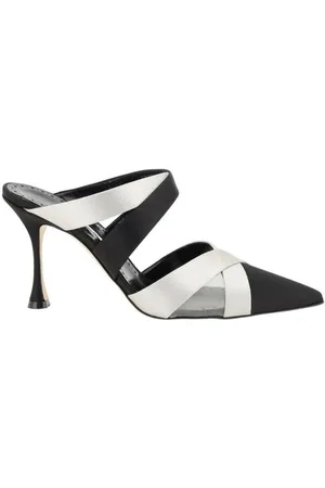 Manolo Blahnik Dames, Schoenen, Zwart, Maat: 36 EU Leer
