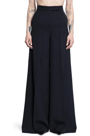 Max Mara Dames, Broeken, Zwart, Maat: S Wol
