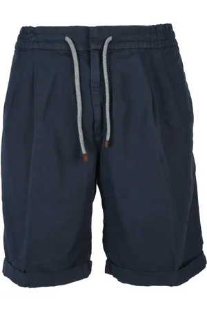 Brunello Cucinelli Heren, Korte broeken, Blauw, Maat: 3XL Katoen