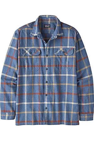 Patagonia Heren, Overhemden, Blauw, Maat: XS Katoen