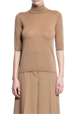 Max Mara Dames, Truien, Bruin, Maat: S Wol