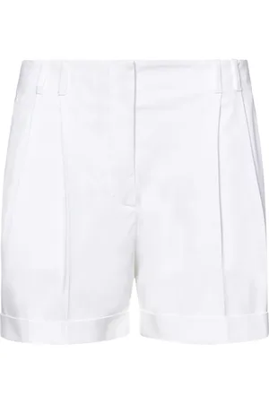 Max Mara Dames, Korte broeken, Wit, Maat: XS Katoen