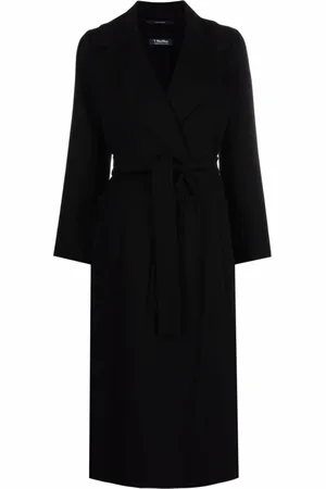 Max Mara Dames, Mantels, Zwart, Maat: S Wol