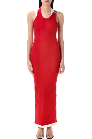 Jean Paul Gaultier Dames, Jurken, Rood, Maat: S Katoen