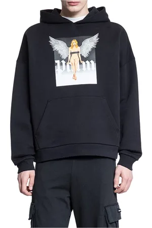 Palm Angels Heren, Sweatshirts & Hoodies, Zwart, Maat: L