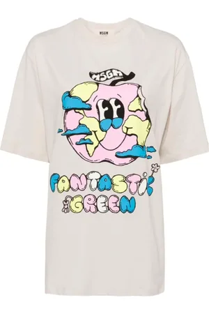 Msgm Heren, Tops, Grijs, Maat: 2XS Jersey
