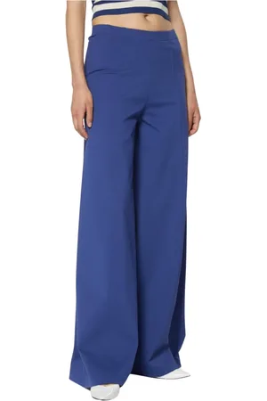 Silvian Heach Dames, Broeken, Blauw, Maat: XS Katoen
