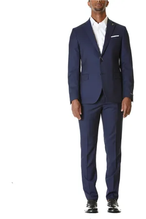 PAOLONI Heren, Pakken, Blauw, Maat: XS