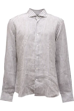 BARBA Heren, Overhemden, Groen, Maat: 3XL Linnen